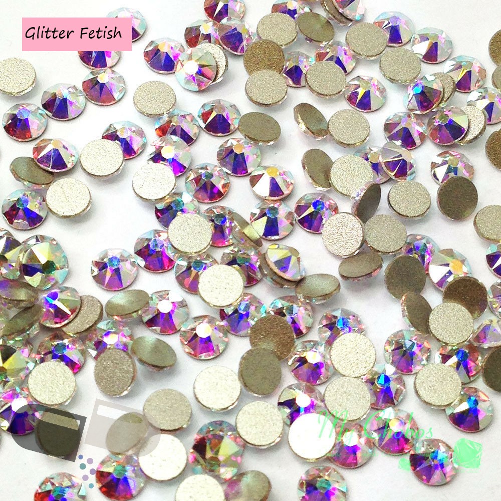 Crystal AB/ Gold Foil- Rhinestones