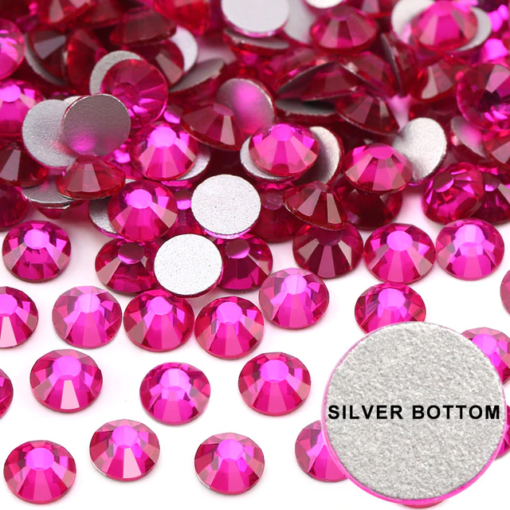 Hot Pink - Rhinestones