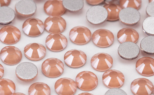 Peach Quartz - Rhinestones