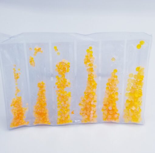 Lt Orange Rhinestones - Multi size pack