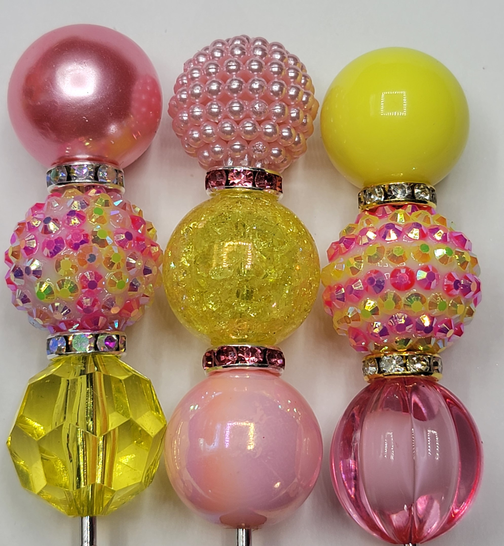 Strawberrry Lemonade- Bead Set