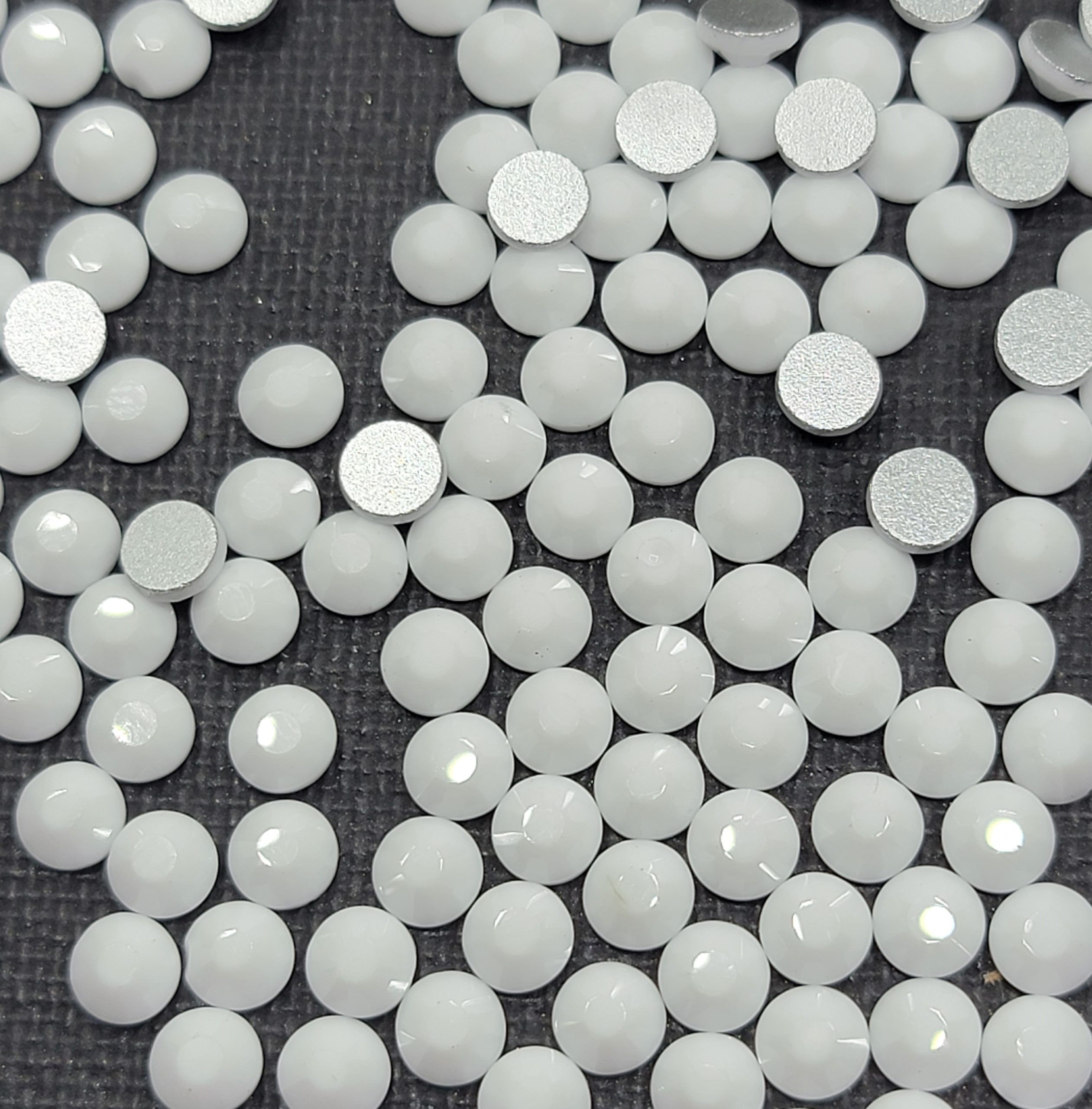 Solid White - Rhinestones