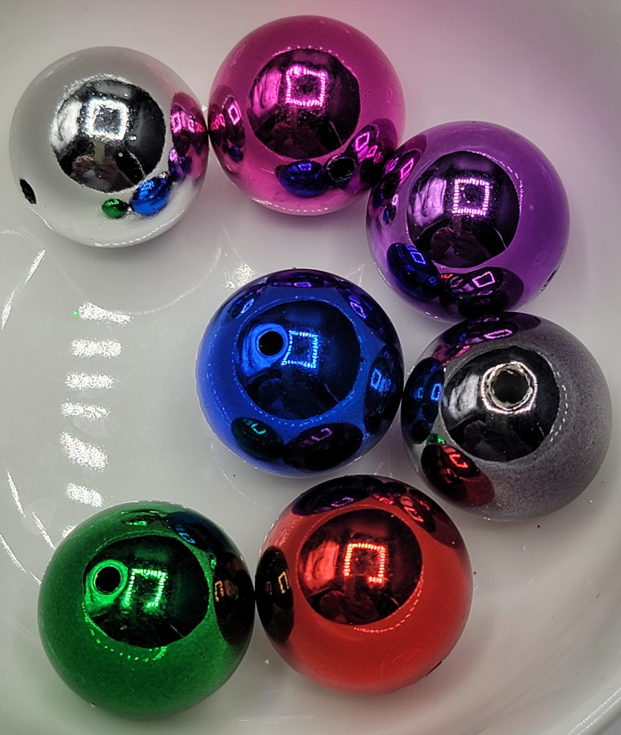 Chrome Balls - 7 pc. Bead Set
