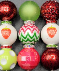 Strawberry is My Jam - Bead Set