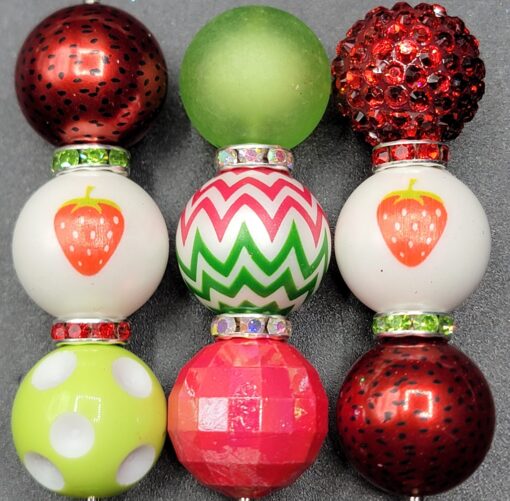 Strawberry is My Jam - Bead Set