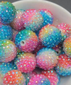 Rainbow Ombre' Beads - 5pc RSB