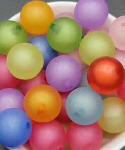 9pc Rainbow Frosted - Beads