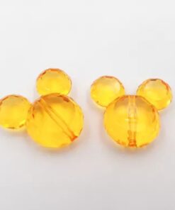 Orange Mouse Head - Focal Bead (1piece)