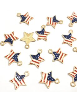 Flag Star - Charm 1piece