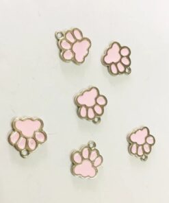 Pink Paw Print - Charm 1piece