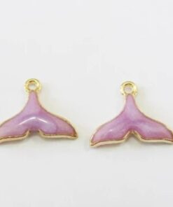 Purple Mermaid Tail - Charm 1piece