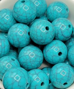 Turquoise Marble - 5pc. - Beads