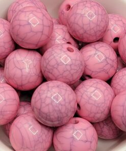 Pink Marble - 5pc. - Beads