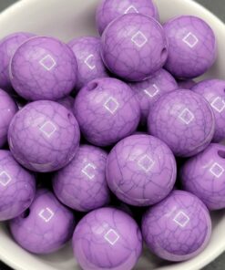 Purple Marble - 5pc. - Beads