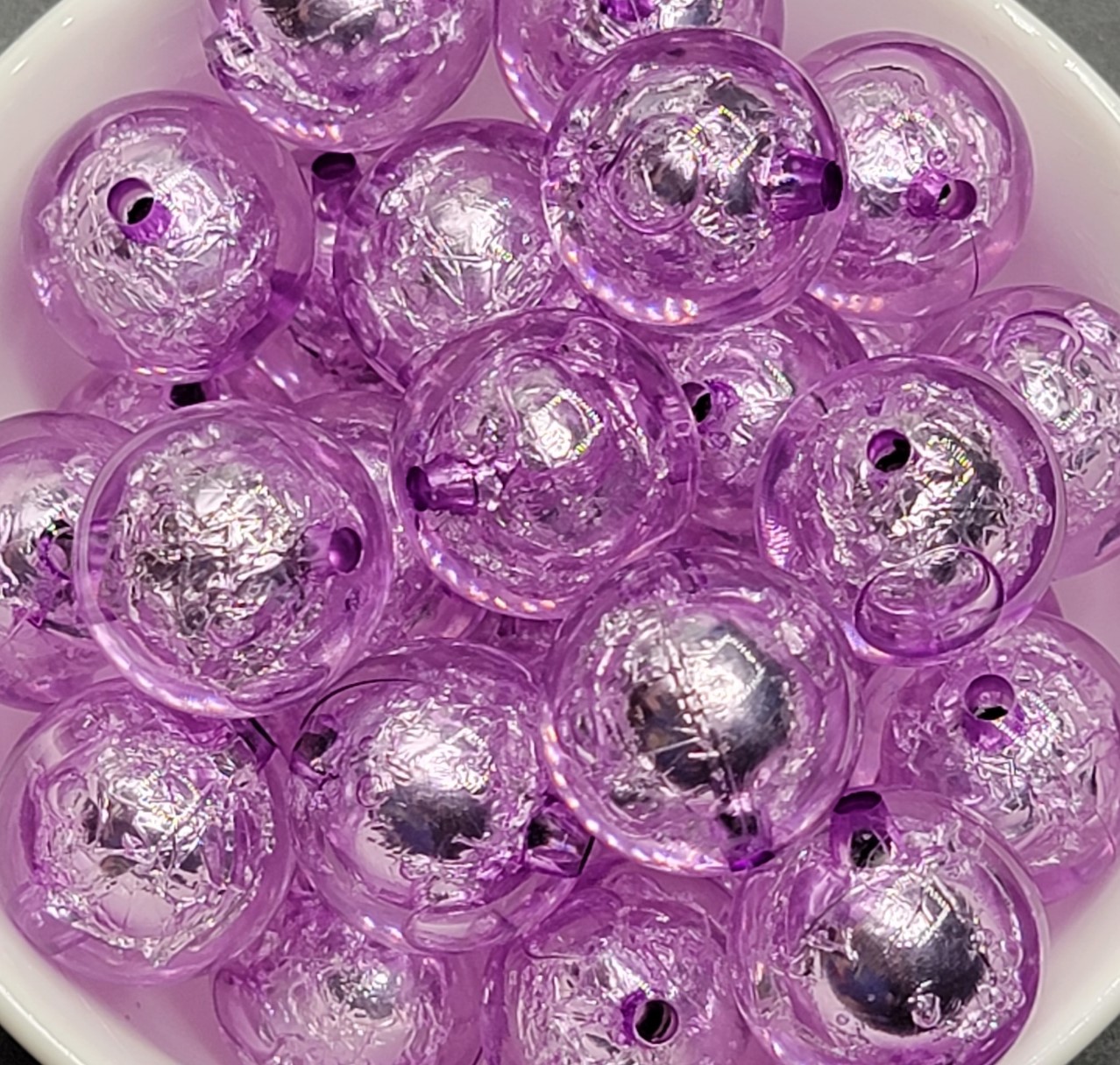 Foil Core - Lavender 5pc. - Beads