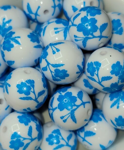 Chintz print - 5pc. - Beads