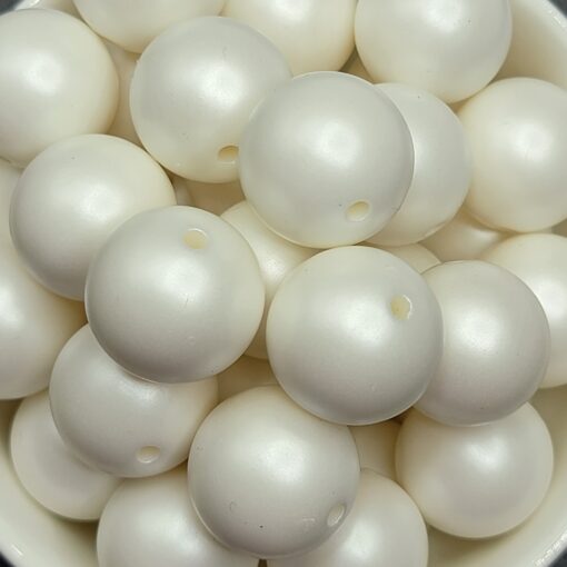 Satin White Pearls - 5pc