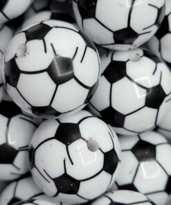 Soccer Balls - 5pc. Beads