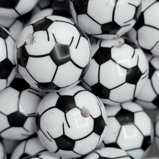 Soccer Balls - 5pc. Beads
