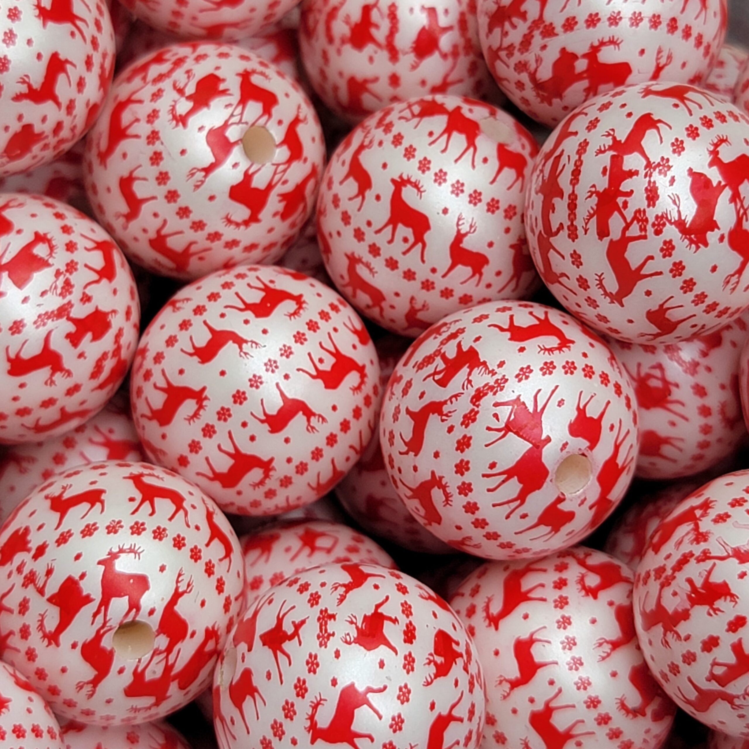 Red Deer Sweater - Beads