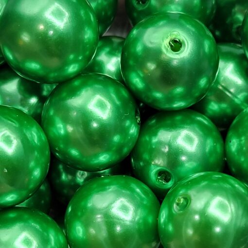 Bright Green Pearls - 5pc