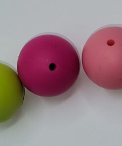 Silicon 20mm - WATERMELON- 5pc. - Beads