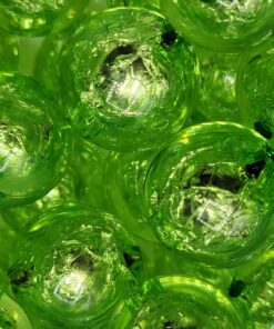 Foil Core - Bright Green 5pc. - Beads
