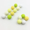 Silicon 20mm - LEMON LIME - 5pc. - Beads