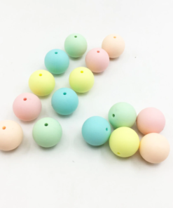 Silicon 20mm - PASTEL - 5pc. - Beads