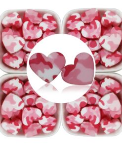 Pink Camo Heart - Focal