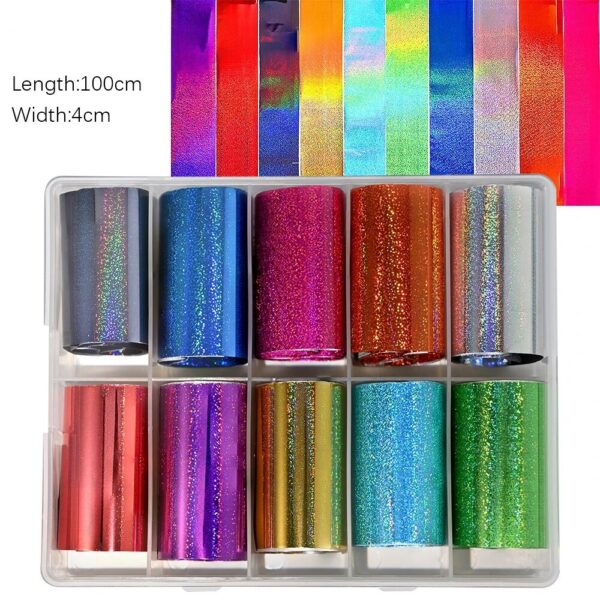 Rainbow Holo Foil Box Glitter Fetish