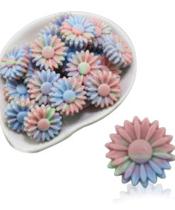 RAINBOW Tie Dye Daisy - Focal