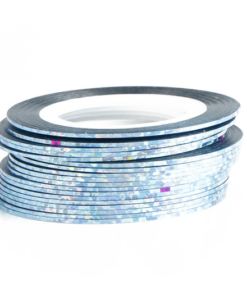 Lt Blue Holographic - Striping tape (1mm-3pc)