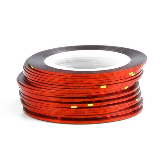 Red Holographic - Striping tape (1mm-3pc)