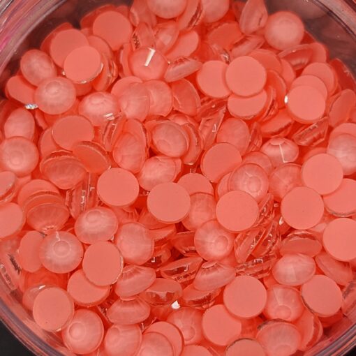 Neon Coral - Rhinestones