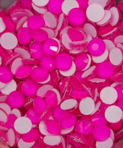 Neon Pink - Rhinestones