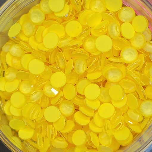 Neon Yellow - Rhinestones
