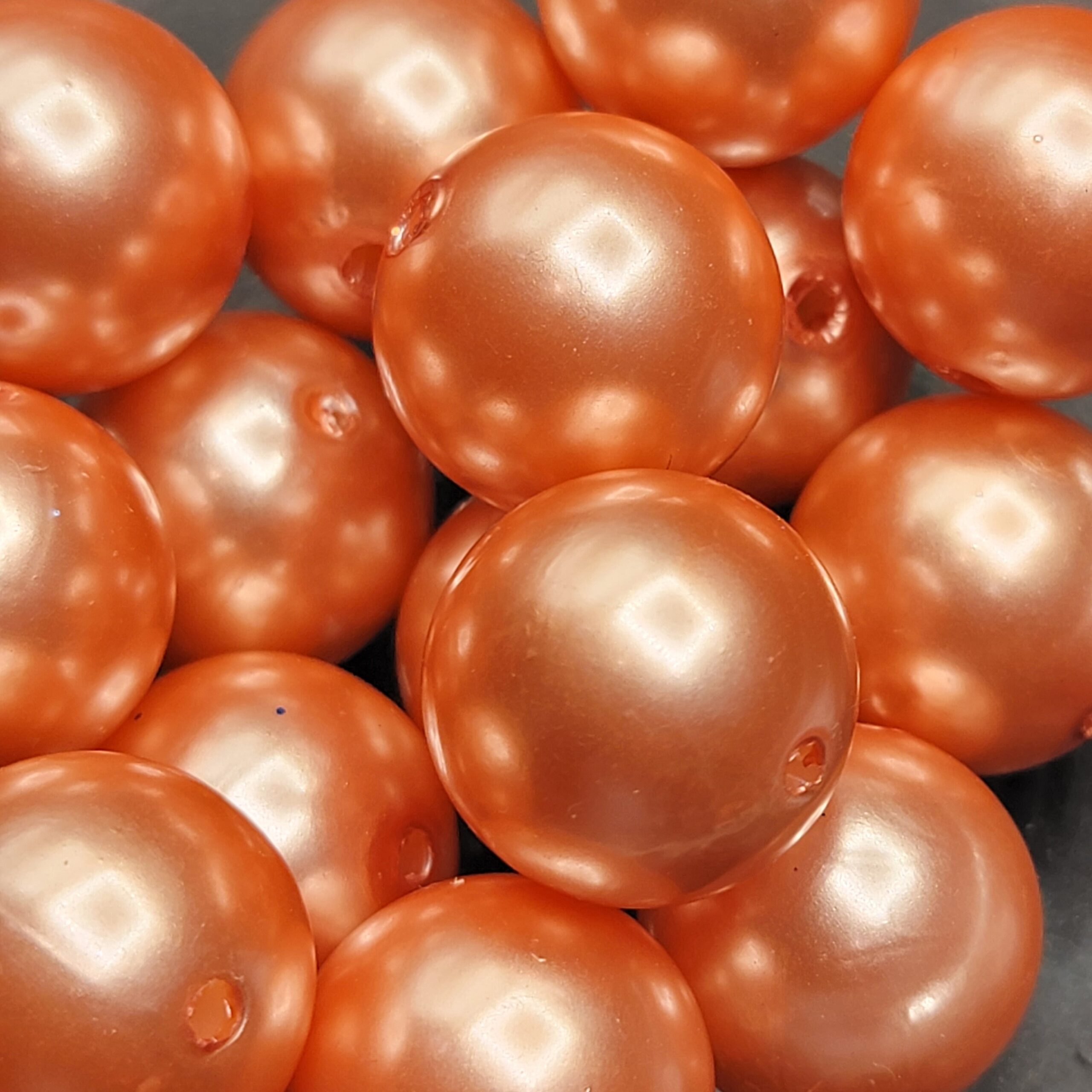 Peach Pearls - 5pc