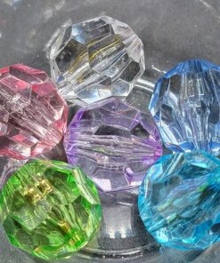Crystal Lg Facet assortment - 6pc beads