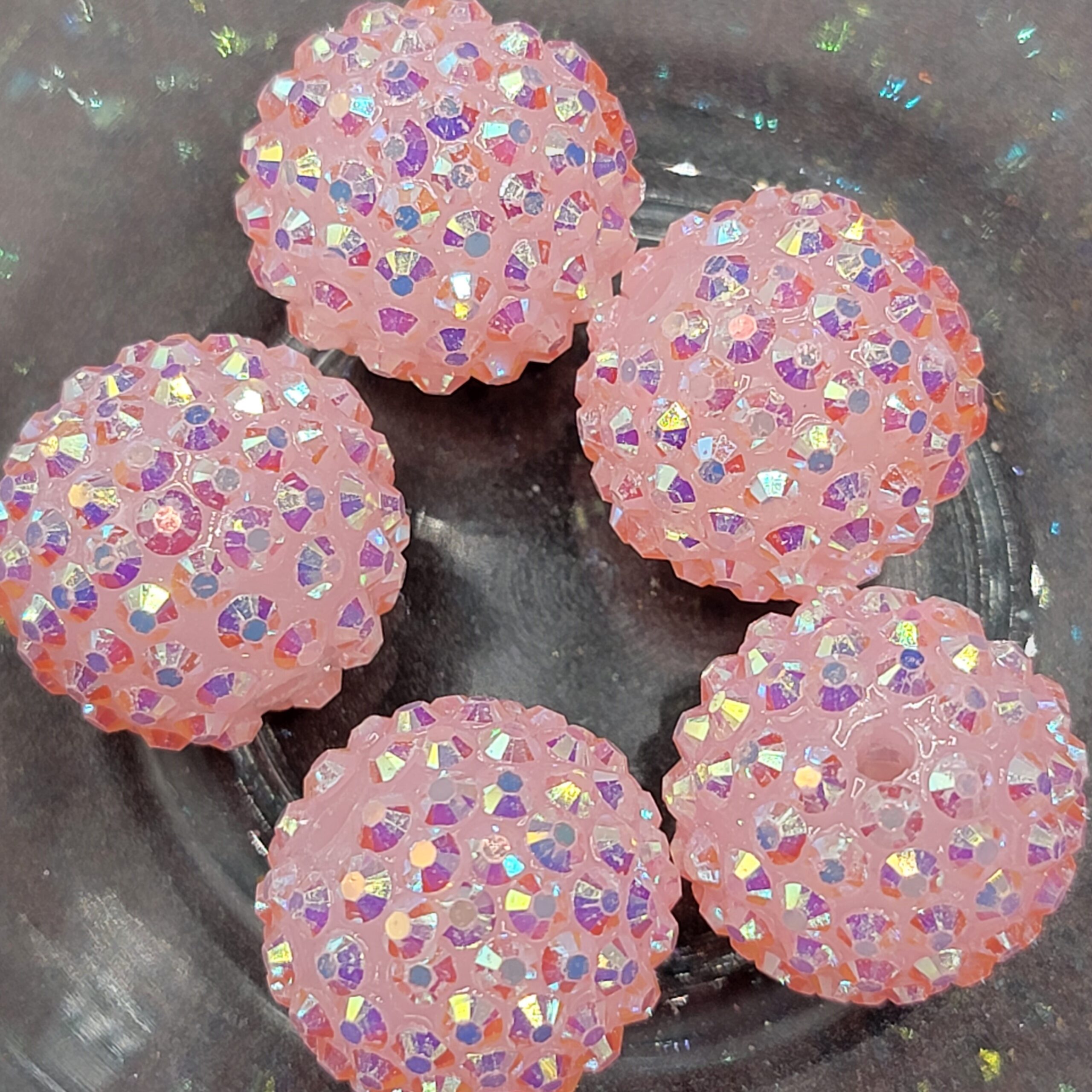 Lt Pink Jelly AB -  5pc  RSB