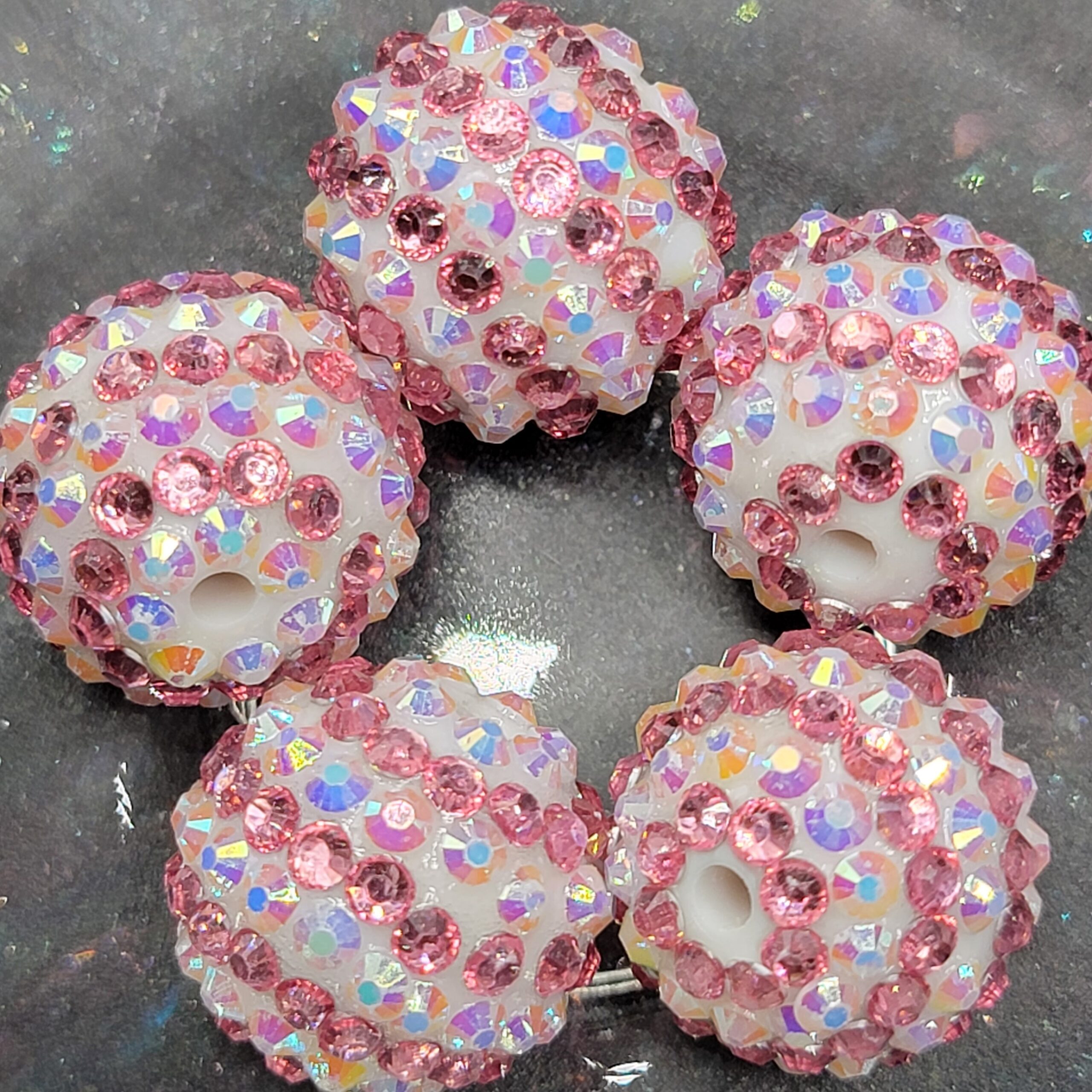 Pink/White AB Striped - 5pc RSB