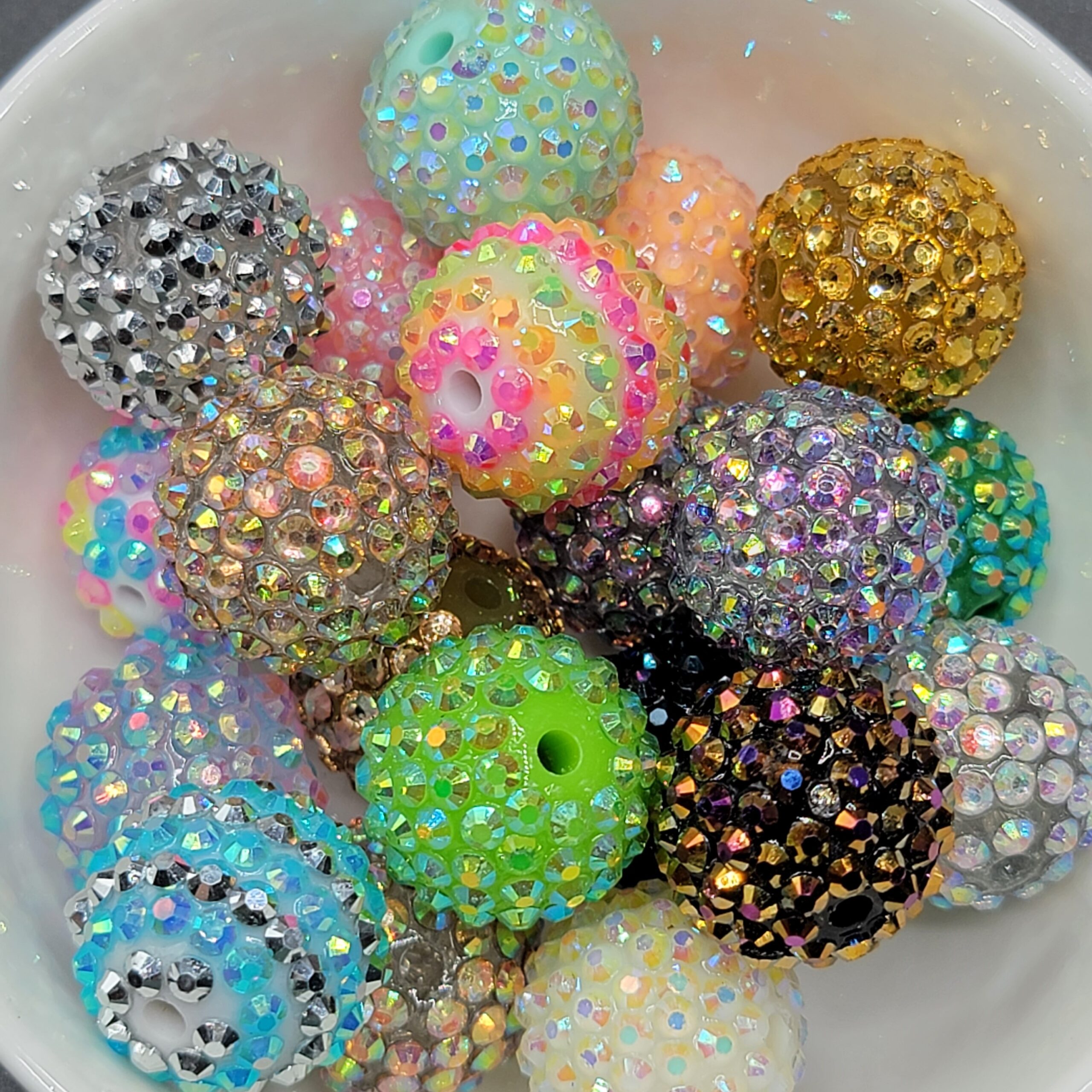 20 Piece - Assorted Rhinestone Beads