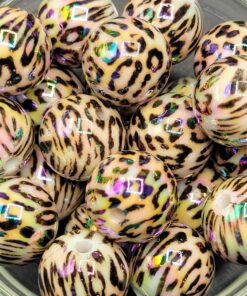 Leopard AB - 5pc beads