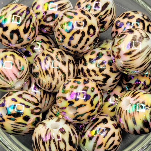Leopard AB - 5pc beads