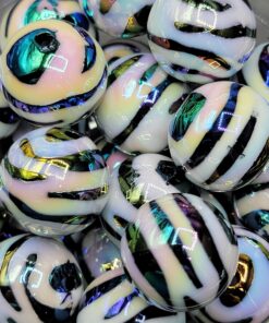 Zebra AB - 5pc beads