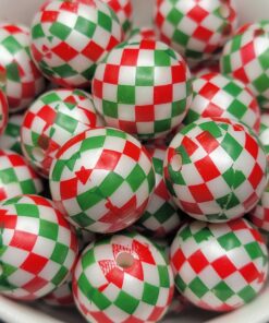 Green/Red Argyle -  5pc