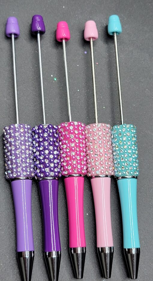 LAVENDER - Pearl/Rhinestone Pen - Image 2