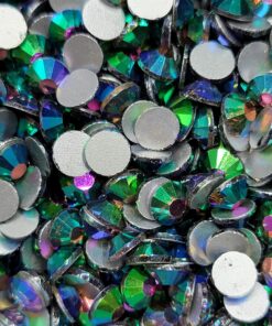 Peacock Metallic - Rhinestones