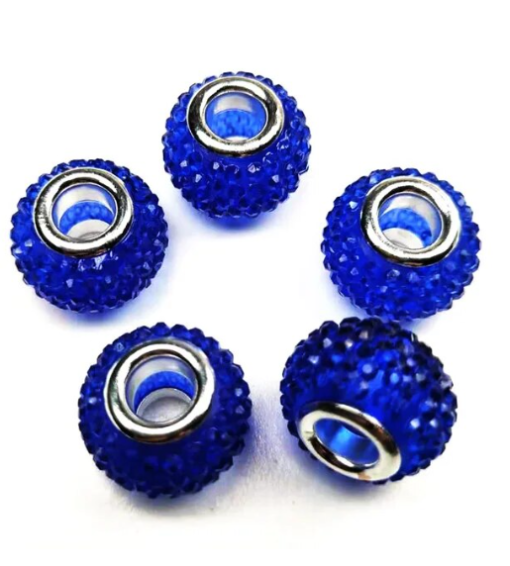 COBALT Sugar  - Large Hole Bead