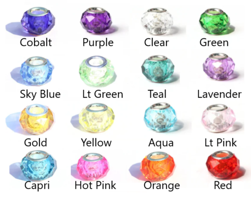 FACETED 10*14 - Large Hole Bead
